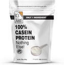 ¡Es sólo! - 100% Casein Protein Powder, Made in USA, One Ingredient, Slow Burning, Time Release (1 Pound (Pack of 1), Unflavored)