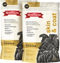 The Missing Link Skin &amp; Coat + Probióticos Suplemento 1lb Bag 2/Pack - Powder de superalimentos potente para perros Soportes Esquí saludable " Guassy Coat, promueve el crecimiento del cabello