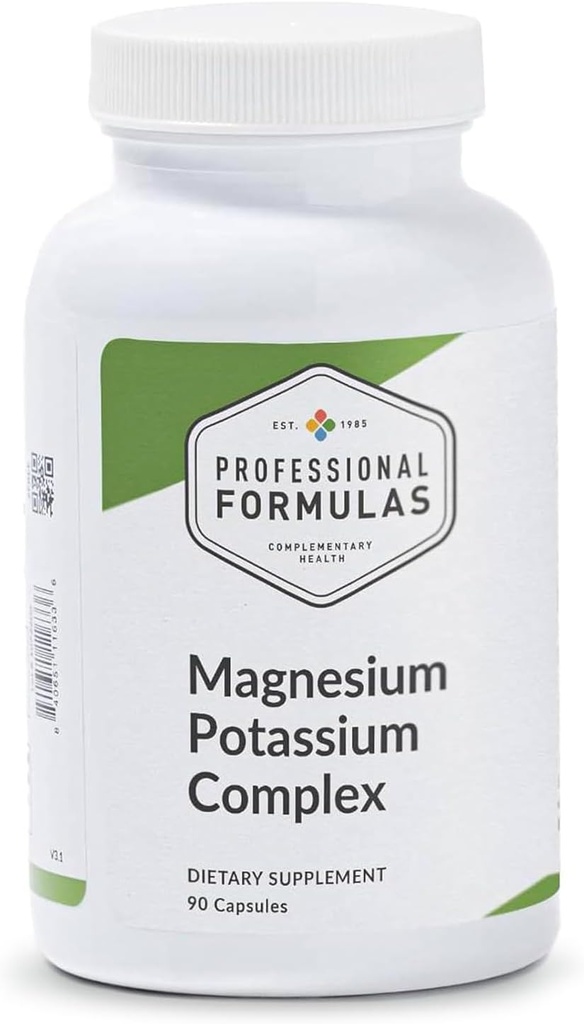 Complejo de Magnesio de Fórmulas Profesionales - Magnesio como Glycinate, Citrato, Malate, & Ciclo de Krebs - para apoyar la función neuromuscular y cardiaca saludable - Vegetariano, GF, Hipoalergénico -180ct