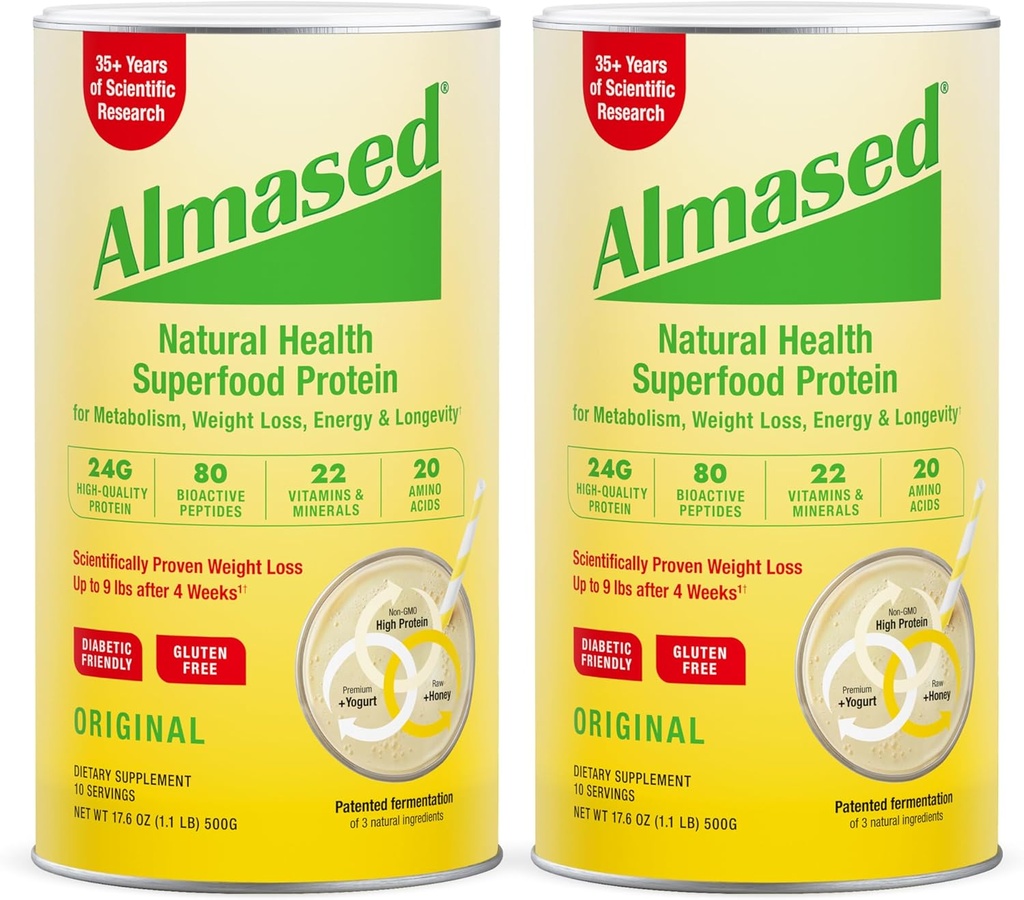 Almased Multi Protein Powder soporta pérdida de peso (Pack de 2)