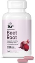 Sur Organic Beet Root Capsules 1000mg - Supports Healthy Circulation and increased Energy - Nitric Oxide Superfood (120 cápsulas)