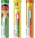 T Pulsera de Inmuno Alemán 60 Servings - Vegan, Cero Azúcar - Bebida Tablas de Efervescencia - Vitamina C, Zinc, Multivitamin Pharma - Made in Germany