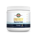 KAL Energy Magnesium Powder Drink, Pineapple Flavor Magnesium Citrate Powder, Energy Support with Green Tea Caffeine, Sugar Free, 40 Servings