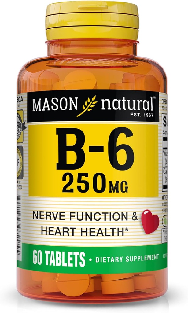 MASON NATURAL Vitamina B-6 250 mg 60 TABS