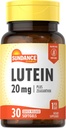 Sundance Lutein 20mg ← 30 Softgels Silencio con Zeaxanthin Silencio No GMO y Gluten Suplemento Libre