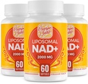2000 MG NAD Supplement, Liposomal NAD+ with High Absorption, More Efficient Than Nicotinamide Riboside, Pure &amp; Plus Boosting Supplement, Aging Defense, Metabolism & Cellular, 180 softgels