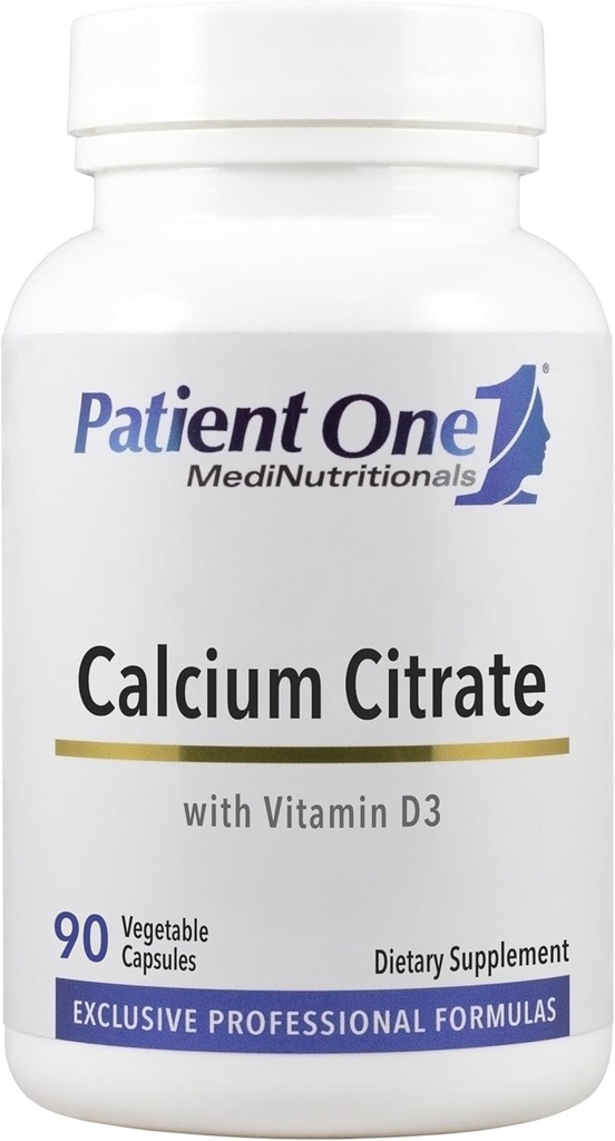 Citrato de calcio y vitamina D3 tención suplemento para apoyar el hueso y la salud cardíaca* ← Absorción reforzada