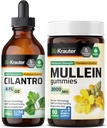 BIO KRAUTER Cilantro Tincture 4 Fl. Oz. " Mullein 60 Gummies