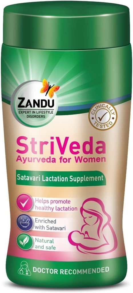 Nutranix TNA StriVeda Satavari Lactation Supplement for Increasing Breast Milk Supply, 210 g, Doctor Recommended, Natural and Safe