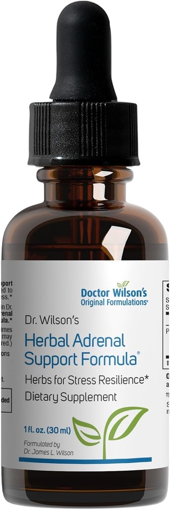 Herbal Adrenal Support Fórmula adaptogenic Herbs for Daily use, Sleep and Energy Support 1 Liquid oz
