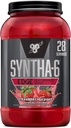 BSN SYNTHA-6 Polvo Proteína de borde, Polvo Proteína de fresa con Whey Hidrolyzed, Micellar Casein, Milk Protein Isolate, Bajo Azúcar, 24g Proteína, Milkshake de fresa, 28 Servimientos