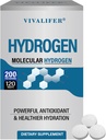 Hidrogen Water 120 Tablets, H2 Hidrogen molecular con soportes de magnesio Cerebro Salud y Función Cognitiva, Energía Boost &amp; Metabolismo