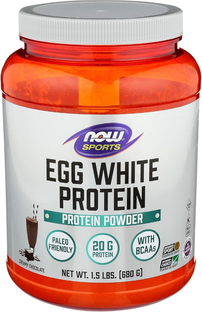 Now Foods, Egg White Protein Chocolate, 24 Ounce