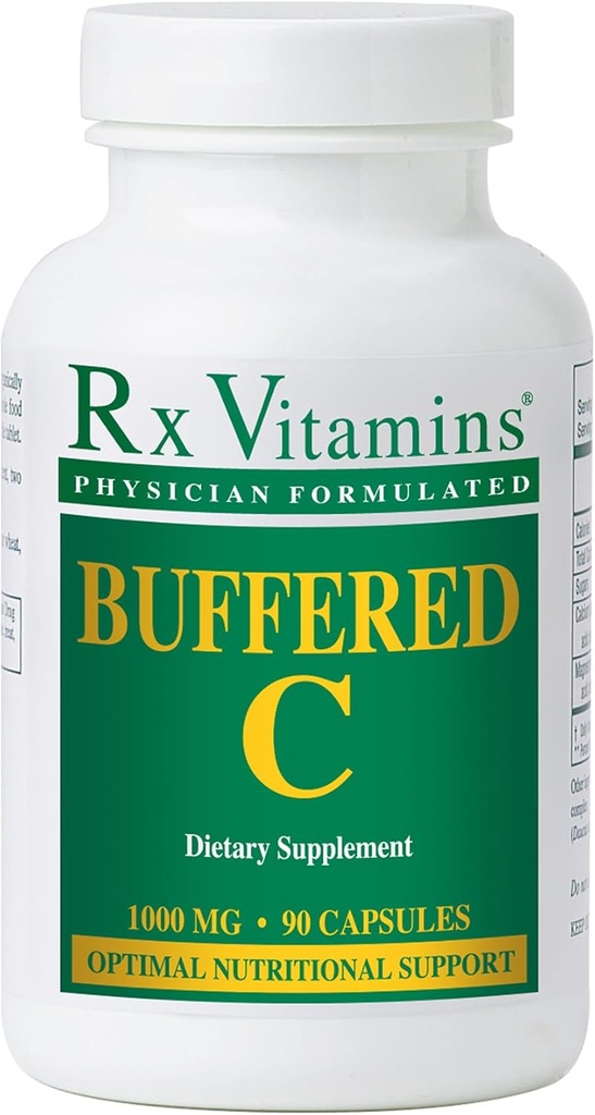 Vitaminas RX - Buffered C 500 mg 90 caps [Salud y Belleza]
