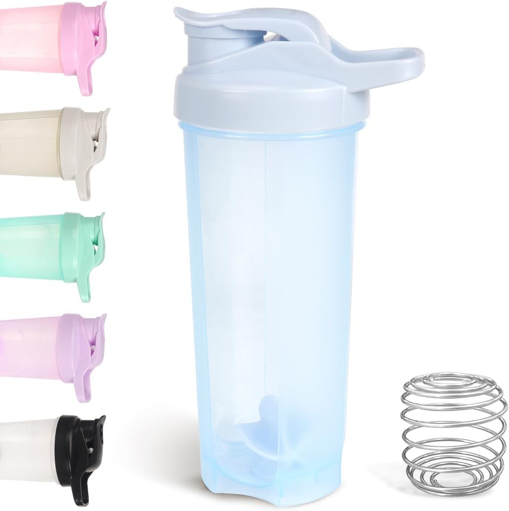 D.Y.A 24oz Botella de Shaker,Botella de Shaker de Protein para Protein Shakes,Botella de Shaker para Pre Workout y Viajar Para Ir,BPA Gratis &amp; Easy Clean Protein Shaker Bottle,Blue