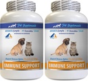 Soporte para perros - PET Immune Soporte - para perros y gatos SOLAMENTE - Natural - VETS Elección - Suplemento Turmérico para perros - 120 Treats (2 Botellas)