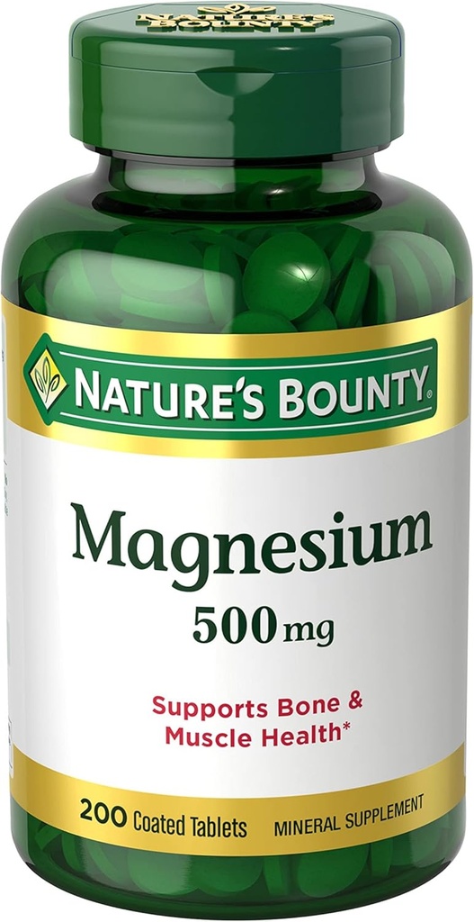 Magnesio de recompensa de la naturaleza, Tabletas, 500 mg- 200 Ct..