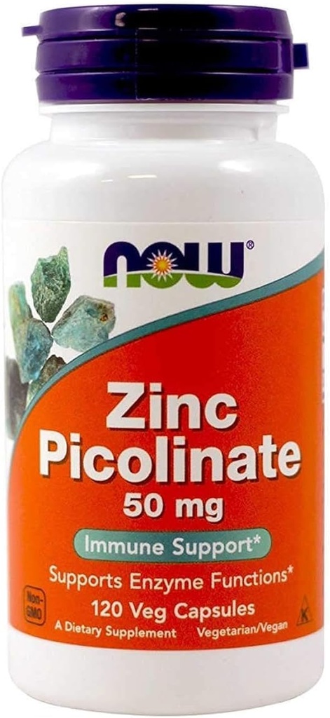NOW Foods - Zinc Picolinate 50 mg, 120 capsules