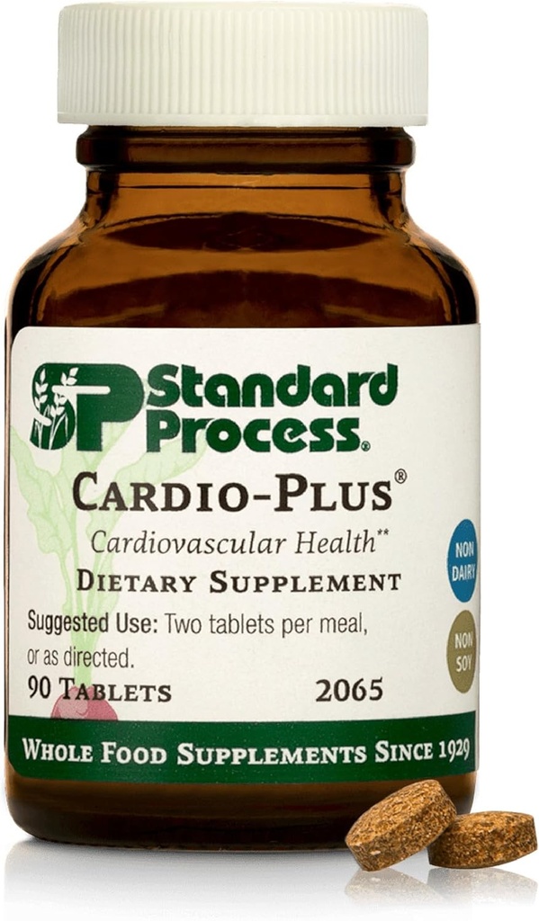 Proceso estándar Cardio-Plus - Apoyo Antioxidante - Salud cardíaca, Circulación " Suplemento de flujo sanguíneo con vitamina B6, Niacina & Riboflavin - Suplemento de metabolismo energético - 90 Tabletas