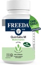 FREEDA Multivitamina One Daily – Quintabs-M con hierro – Kosher Multi Vitaminas Suplementos para la salud de las mujeres - Multivitaminas para hombres deficientes de hierro femenino Adulto Vitaminas Multivitamina (250)