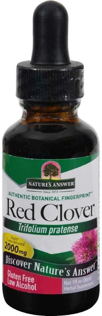 Respuesta de la naturaleza Red Clover Flowering Tops, 1-Fluid Ounces ¦ Natural Mood Support ¦ Hormon Balance for Women ¦ Menopausal Support