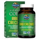 Jardín de vida Suplemento de calcio crudo para mujeres y hombres - Código de vitaminas elaborado con alimentos integrales con magnesio, K2, vitamina D3 y vitamina C más Probióticos para la digestión, 120 cápsulas
