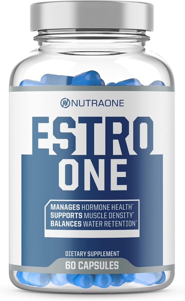 NutraOne EstroApoyo hormonal para hombres Fuerza Natural, Mood y Drive Support* (60 cápsulas)