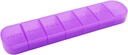 Weekly Pill Organizer, Once a Day, 7-Day Pill Box Container, Matte Purple, Large 7 Compartment Vitamins Case Pill Dispenser for Medicine, Medication, Fish Oils, Supplements, Capsule, Tablet