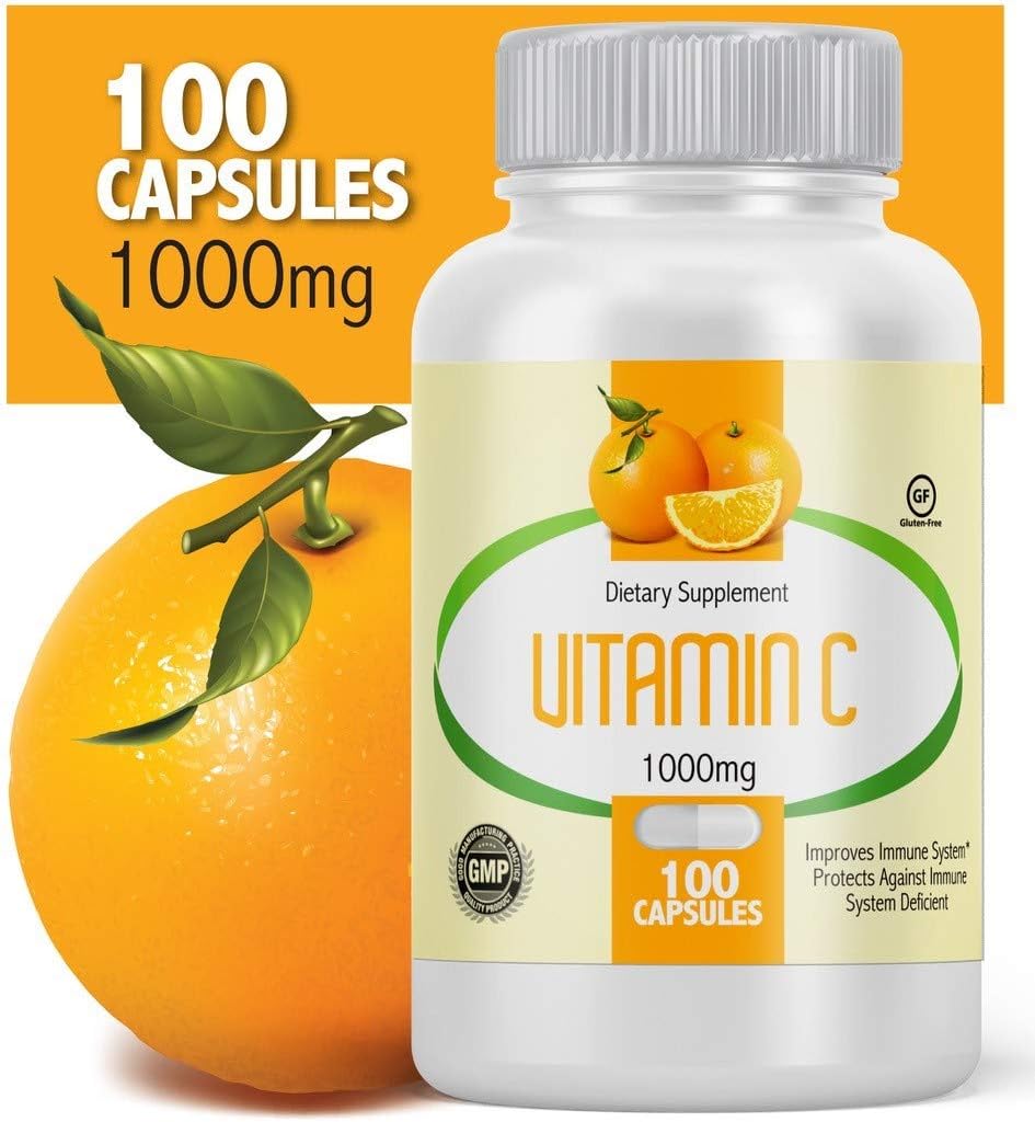 Vitamina C 1000mg 100 cápsulas (2 botellas)
