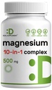 Complejo de magnesio 500mg, 240 cápsulas vegetales ← 10-in-1 Glycinate, Citrate, Malate, &amp; More ← 100% Chelated for Easy Absorption ← Suplemento Mineral Esencial para el Musculo, el sueño, la salud cardíaca*
