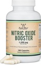 Nitric Oxide Supplement (Stim Free Pre Workout) - Nitric Oxide Booster con Nitrosigine, L Arginine y L Citrulline (Clinically Studied to Boost No2 Nitric Oxide Flow) 180 Capsules by Double Wood