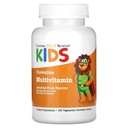 California Gold Nutrition Chewable Multi-Vitamin con vitamina A, vitamina C, vitamina E y Apple Fruit Powder para niños, fruta surtida, 180 tabletas vegetarianas