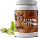 CHIMERA All-in-One Protein " Pre-Workout Powder - 36g Protein, 3g Creatine, Non-GMO, Sugar-Free, Bajo Sodio, Caffeine natural de Matcha, Sin sabores artificiales