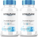 (2 Pack) VitalFlow Capsules, VitalFlow Advanced Prostate Support Fórmula, Fórmula Nacional Oficial para el Control de Regain, Máxima Fuerza Píldoras para apoyar Wellness, Vital Flow Reseñas (120 cápsulas)