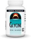 Fuente Natural Glicina 500 mg Suplemento dietético Aminoácidos - 100 cápsulas