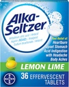 Alka-Seltzer Lime de limón 36 Tablas efervescentes (Pack de 2)