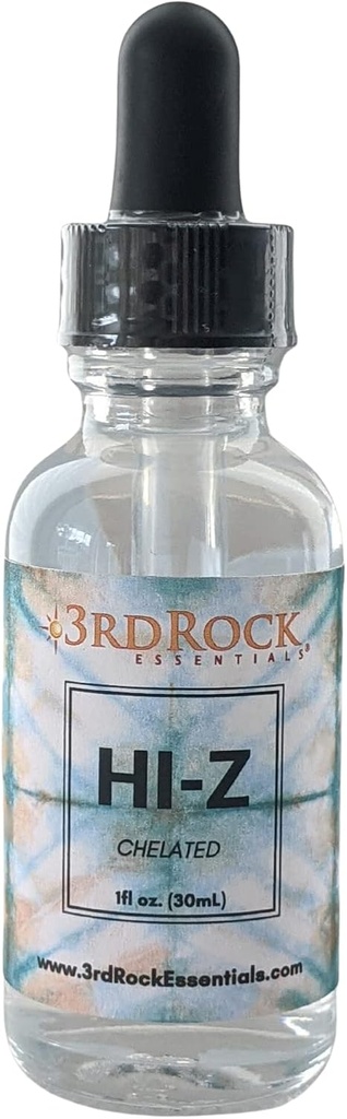 3rd Rock Essentials | HI-Z Zinc Immune Support Supplement | All Natural Liquid Zinc Supplement Dietary Supplement | All Natural Personal Care (1 fl oz | 120 Servings)