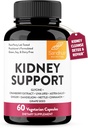 Sandhu's Kidney Cleanse Detox &amp; Repair Support Suplemento para Hombres y Mujeres que viven con Cranberry Extract Silencio ayuda a apoyar Kidney & Urinary Tract Health ← 60 Vegetarian Capsules (Pack of 1)