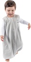 Woolino 4 Season Baby Sleep Bag con pies, Merino Wool y Organic Cotton Walker Sleep Bag Sack, Toddler Sleeping Bag, 18-36m, Gray
