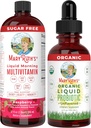 MaryRuth Organics Liquid Multivitamin Raspberry & Liquid Probiotic 4oz Bundle ← Vegan Vitamina A, B, C, D3, E &amp; Amino Acids ← Immune, Digestion, Focus &amp; Energy Support ← Gut Health Supplement.