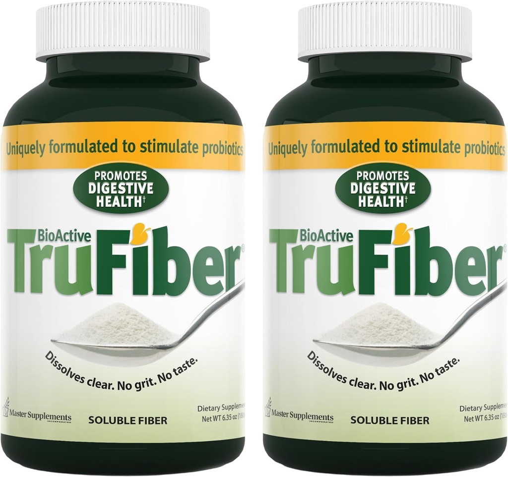 Suplementos Maestros TruFiber - 6.35 oz, Pack of 2 - Prebiótico Fiber to Help Boost Probiotic Growth - Supports Digestive Health - Vegan, Gluten Free - 100 Total Servings