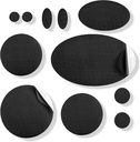 aZengear Repair Patches - impermeable, autoadhesivo, tear-Cold-Heat-Resistant Nylon Polyester Fix Coats, Gear, Tents (11 piezas, Solid Black)