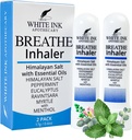 Tinta blanca Respirar Aceite Esencial Natural Inhalador Eucalyptus Peppermint Silencio Congestión Silencio Alergia Silencioso Silencioso Aromaterapia Sinus Relief (2)