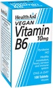 Ayuda a la salud Vitamina B6 (Pyridoxine HCl) 10 mg 100 Tablas