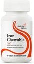 Buscando Salud Iron Chewable - Suplemento Mineral de Apoyo Metabolismo Saludable - Suplemento Ayudas Función muscular en Hombres &amp; Mujeres - Apoyo Energético Suplemento - 10 mg, 60 Tablas