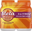 Terapia de fibra de metamucil para regularidad, Suplemento de fibra, 340 cápsulas
