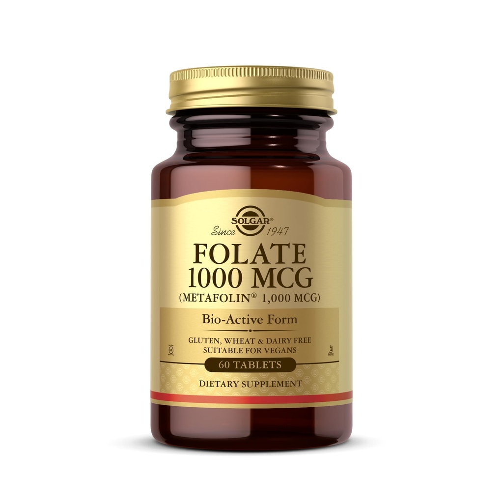 Folate (as Metafolin) 1000mg.
