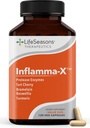 LifeSeasons Inflamma-X Joint & Tissue Support Supplement – Supports Muscle Comfort, Recovery & Flexibility – Herbal Formula with Turmeric, Bromlein, Protease – 60 cápsulas