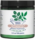 Vitanica Optinositol - Ovulation Support with Myo-Inositol & D-Chiro Inositol - Suplemento de salud femenina con 4000 mg Myo-Inositol Powder &amp; 100 mg D Chiro Inositol - Pro Logo - 4.4 Oz