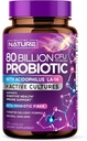 80 Billion CFU Probiotic - Daily Digestive Gut Health Supplement for Men ' Women - Lactobacillus acidophilus, Bifidobacterium & Prebiotics - Non-GMO, Gluten & Dairy Free, Shelf-Stable - 30 cápsulas